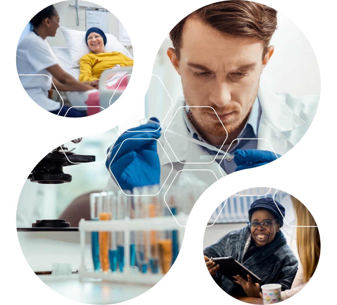 Compilation of images of people working in health and social care