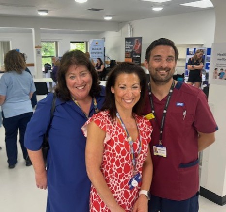 Left > right: Siobhan Harrington (Chief Executive, UHD), Becky Jupp (Deputy Chief Medical Officer & Stroke Consultant, UHD) & Anthony Young (Cardiac Advanced Nurse Practitioner, UHD)