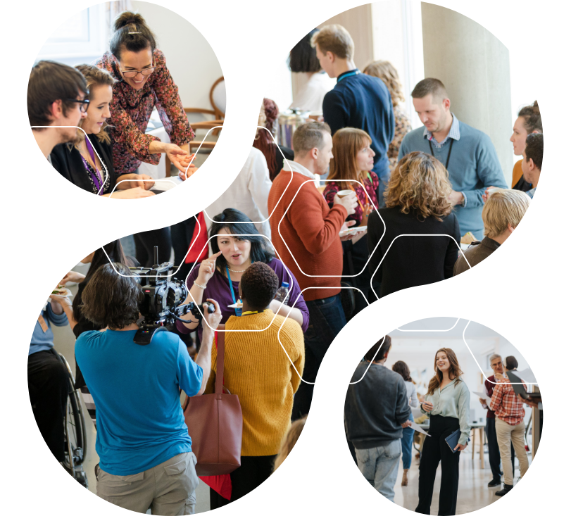 Compilation of images of people working in health and social care