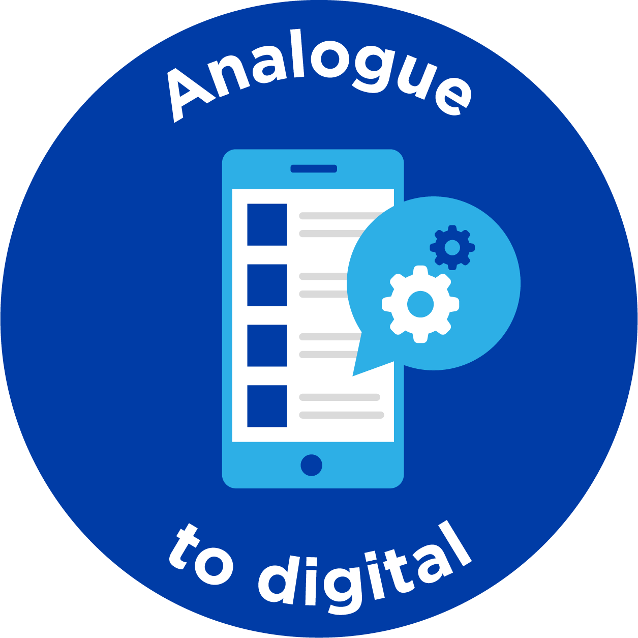Analogue to digital icon