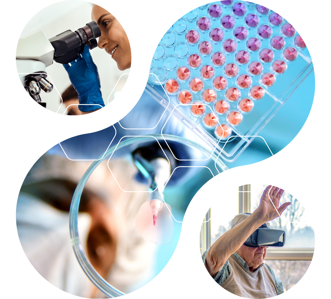 Compilation of images of people working in health and social care